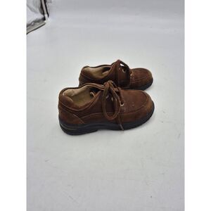 Stride Rite Kids Suede Lace Up Oxford Dress Shoes Leather Size 9M Brown‎